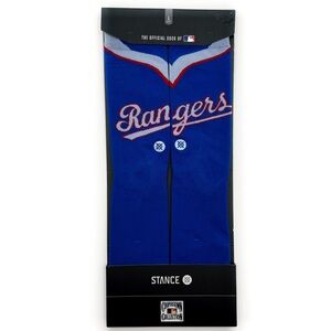 Stance Texas Rangers Road 1984 Jersey Crew Socks Mens Large MLB Fan Gear Gift